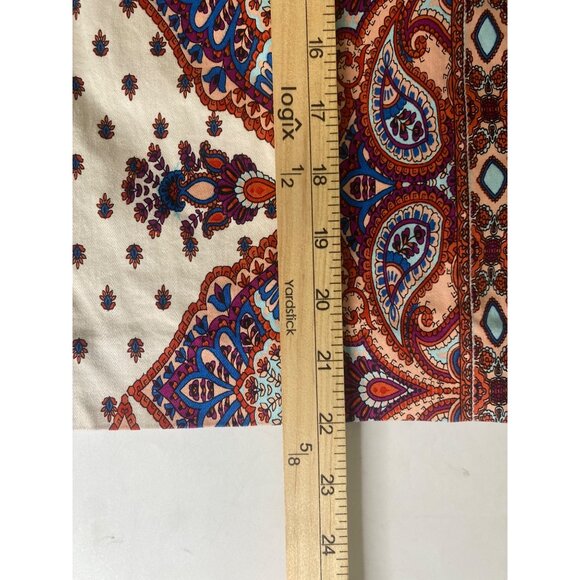 Antonio‎ Melani Pencil Skirt Womens Size 14 Paisley Cotton Blend Lined Boho - Picture 9 of 11